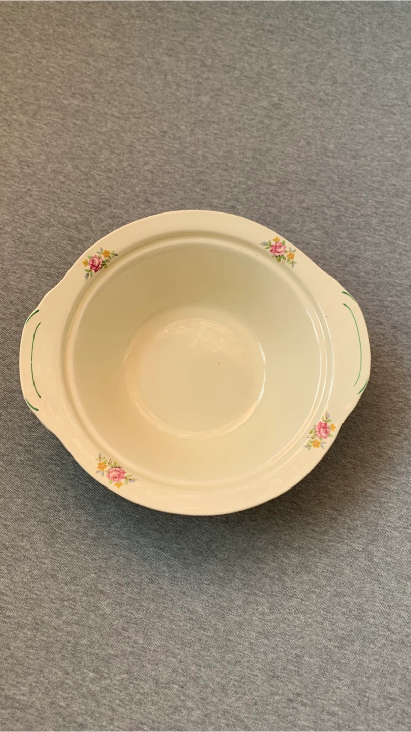 Vintage Wood's Ivory Ware Floral Serving Set “June Rose” 🏈 - photo 5