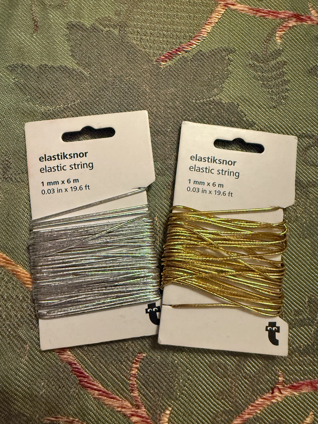 🏈Tiger elastic string, silver and gold