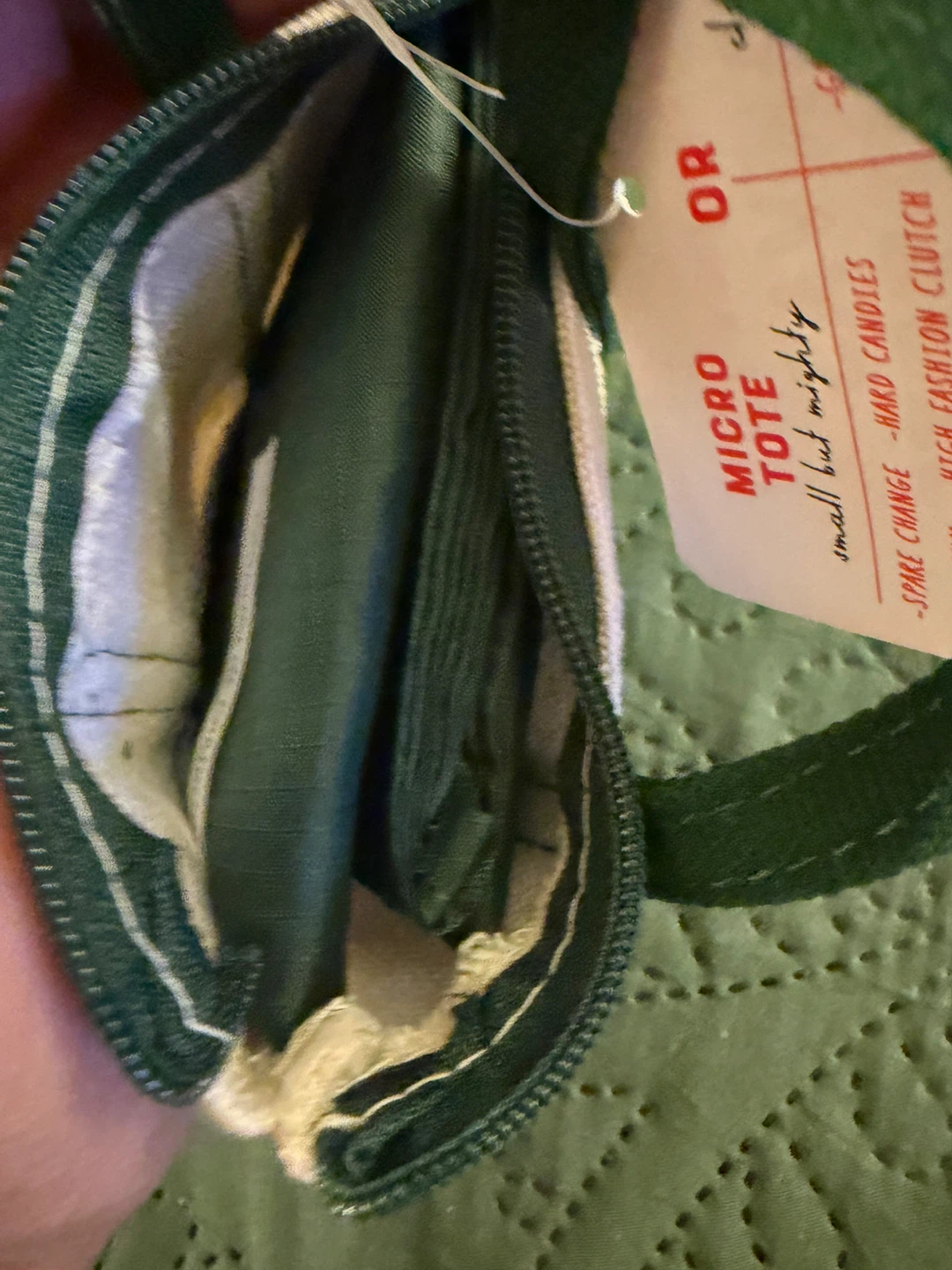 Trader Joe's Canvas Micro Tote with Grocery Bag - photo 3