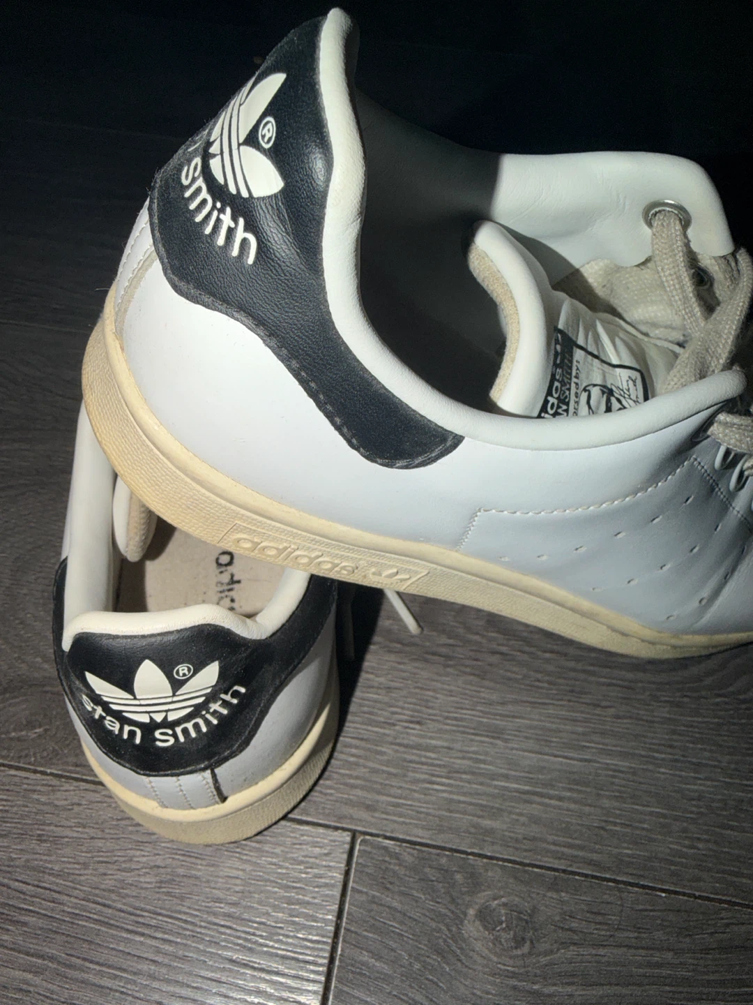 Adidas Stan Smith Shoes White/Black Size 6🏈 - photo 2