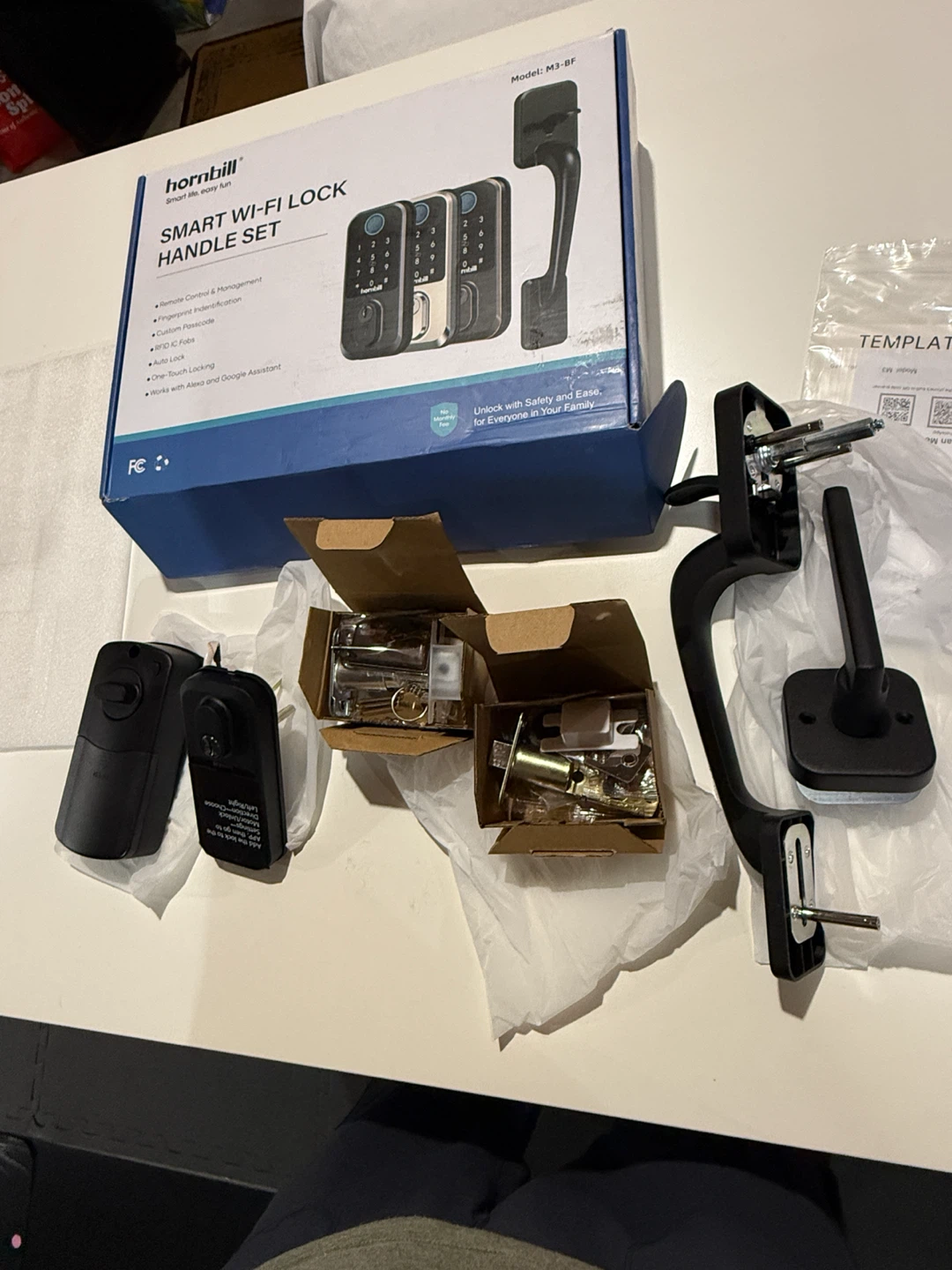 Hornbill Smart Wi-Fi Lock Handle Set M3-BF - photo 2