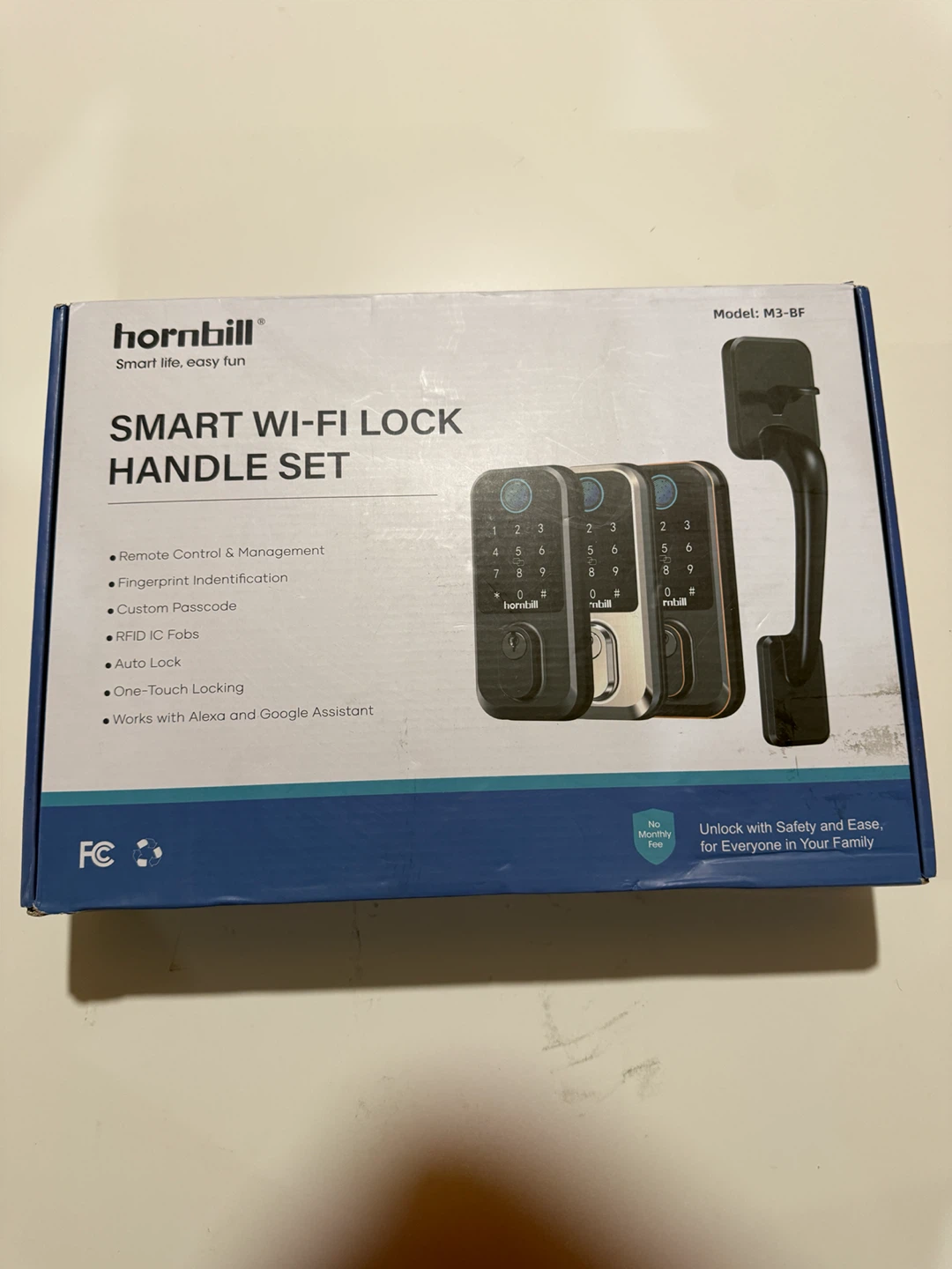 Hornbill Smart Wi-Fi Lock Handle Set M3-BF - photo 5