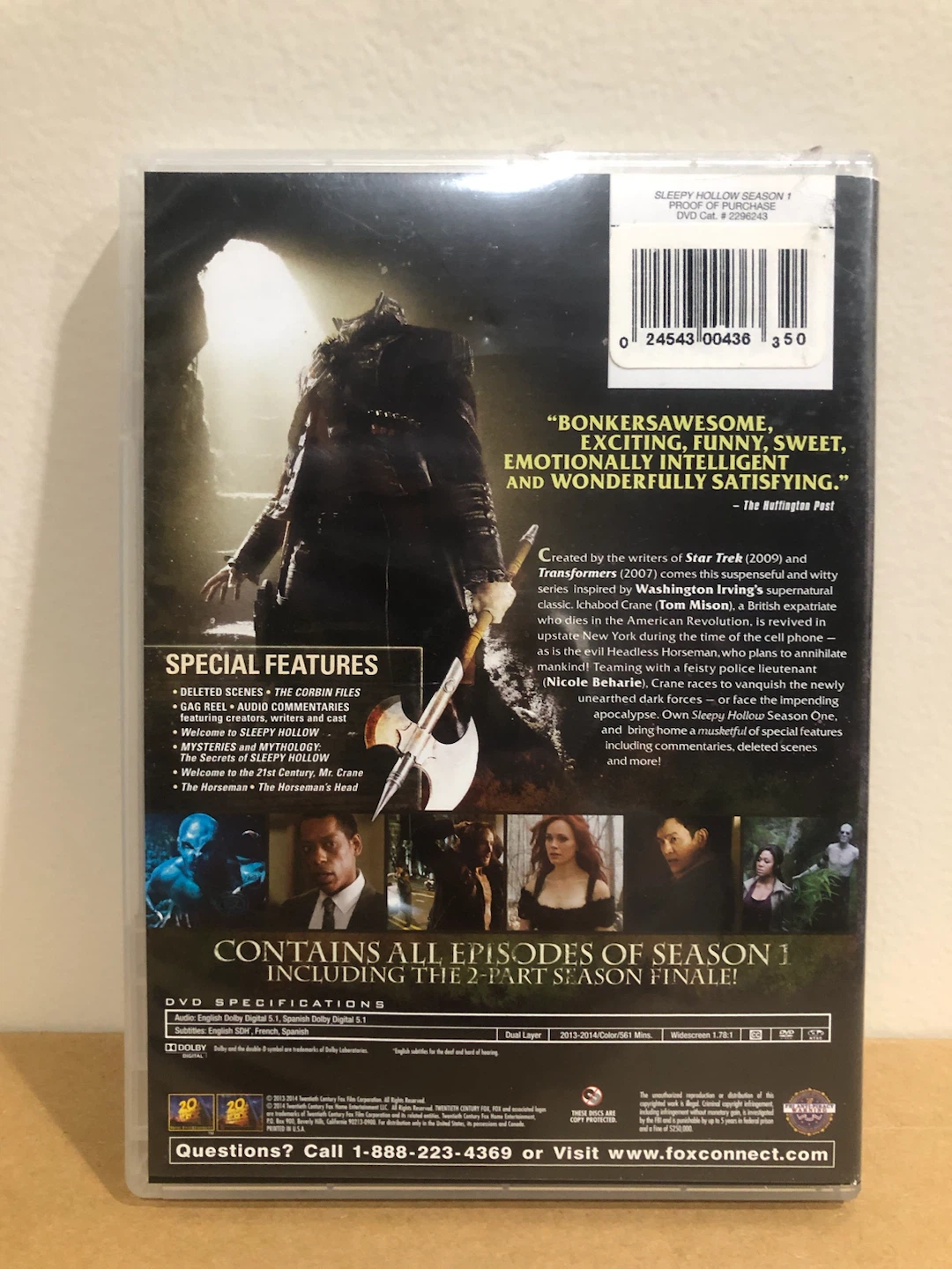 Sleepy Hollow: The Complete First Season DVD 🏈 - photo 2