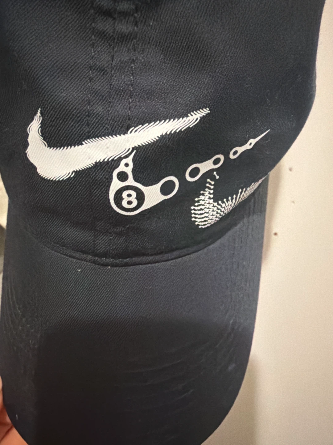 Nike 8-Ball Black Baseball Cap 🏈