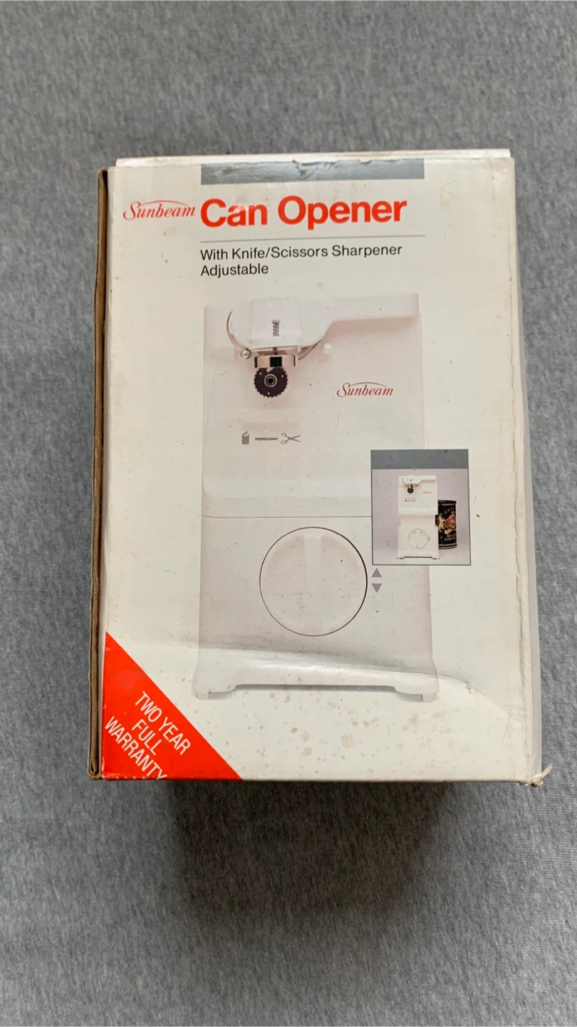 Sunbeam Adjustable Electric Can Opener 🏈