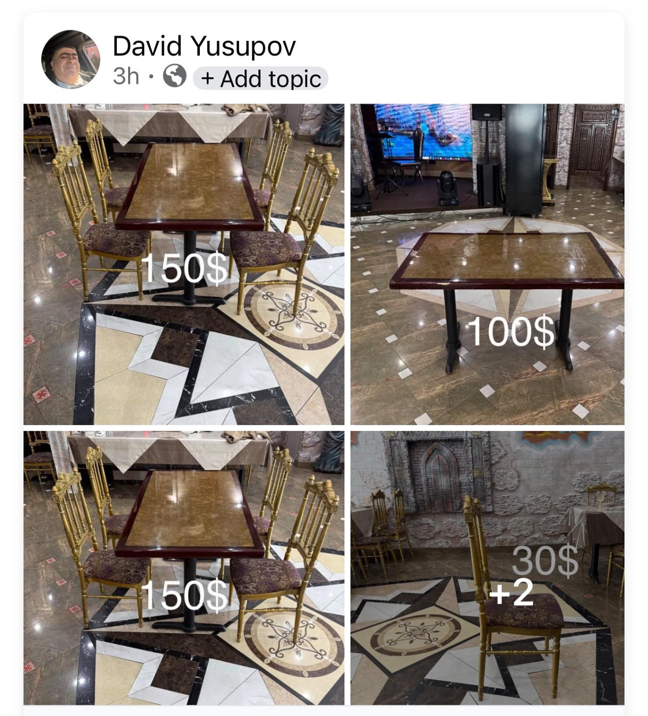 Dining Table and Chairs Set