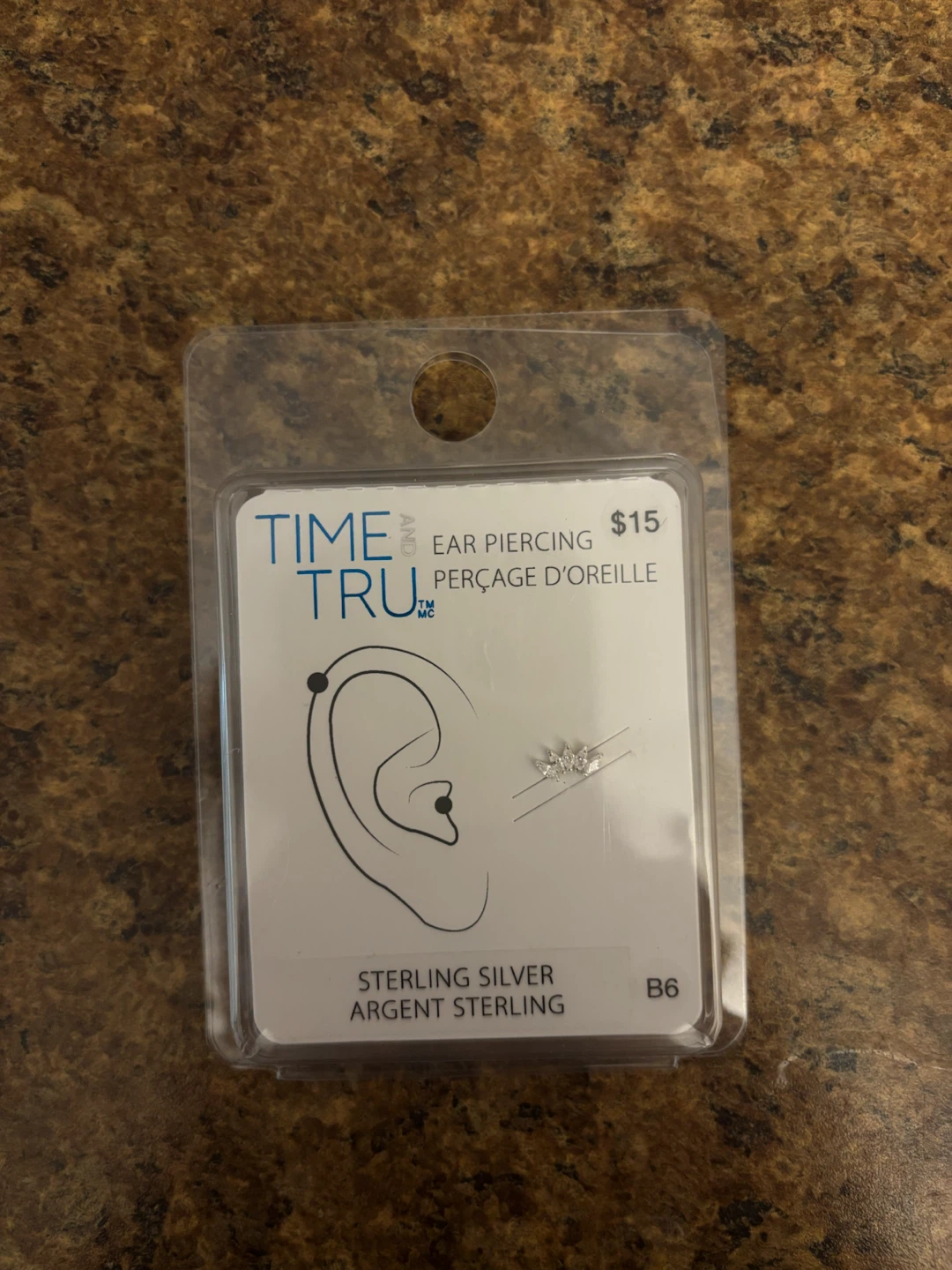 Sterling Silver Ear Piercing Helix/Tragus