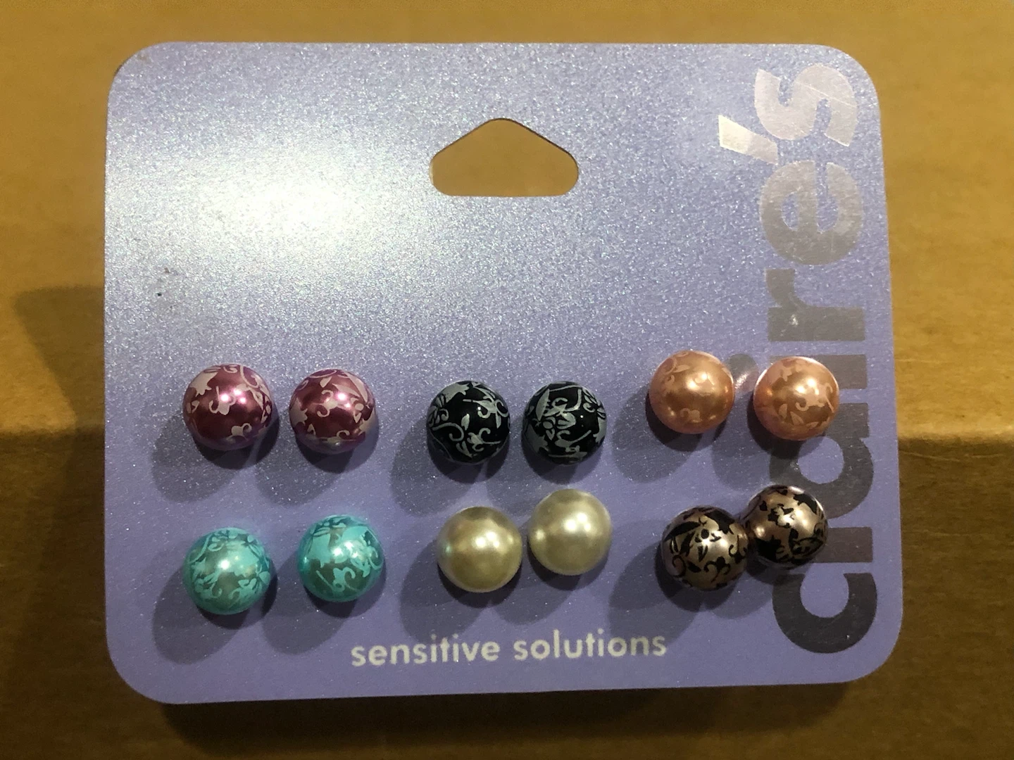 Claire's Sensitive Solutions Stud Earring Set 🏈