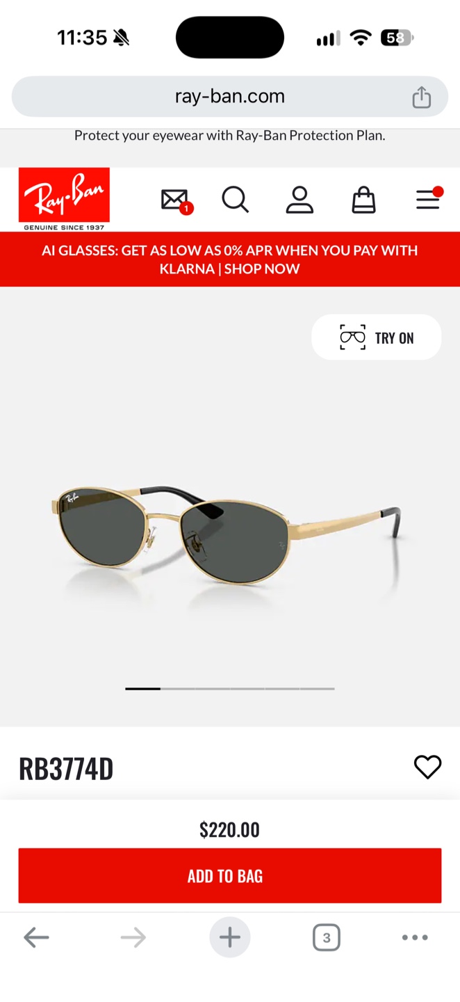 Ray-Ban RB3774D Sunglasses - Arista/Dark Brown