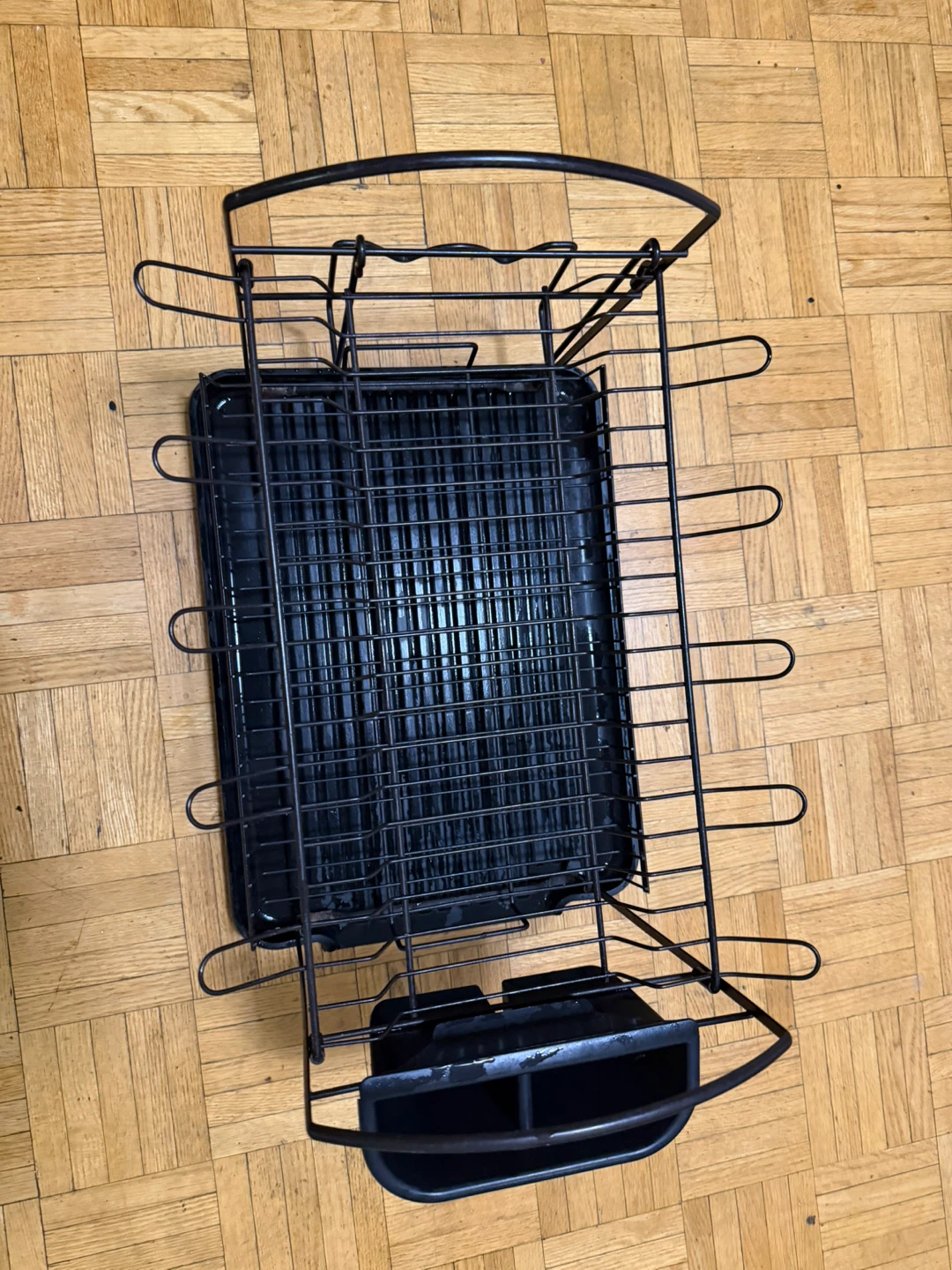 Two-tier black metal dish drying rack - photo 5