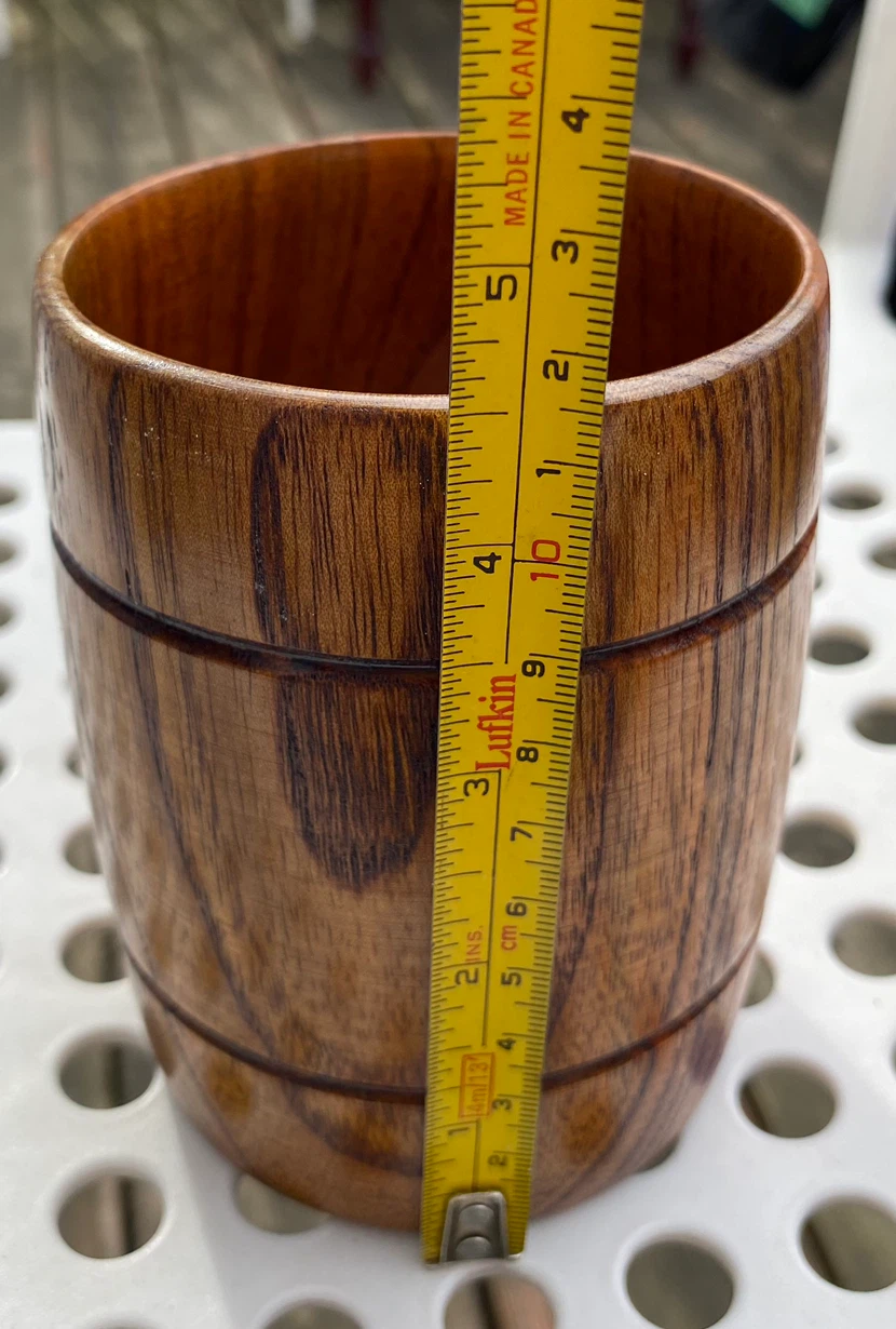 Wooden Whiskey Barrel Cup 🏈 - photo 4