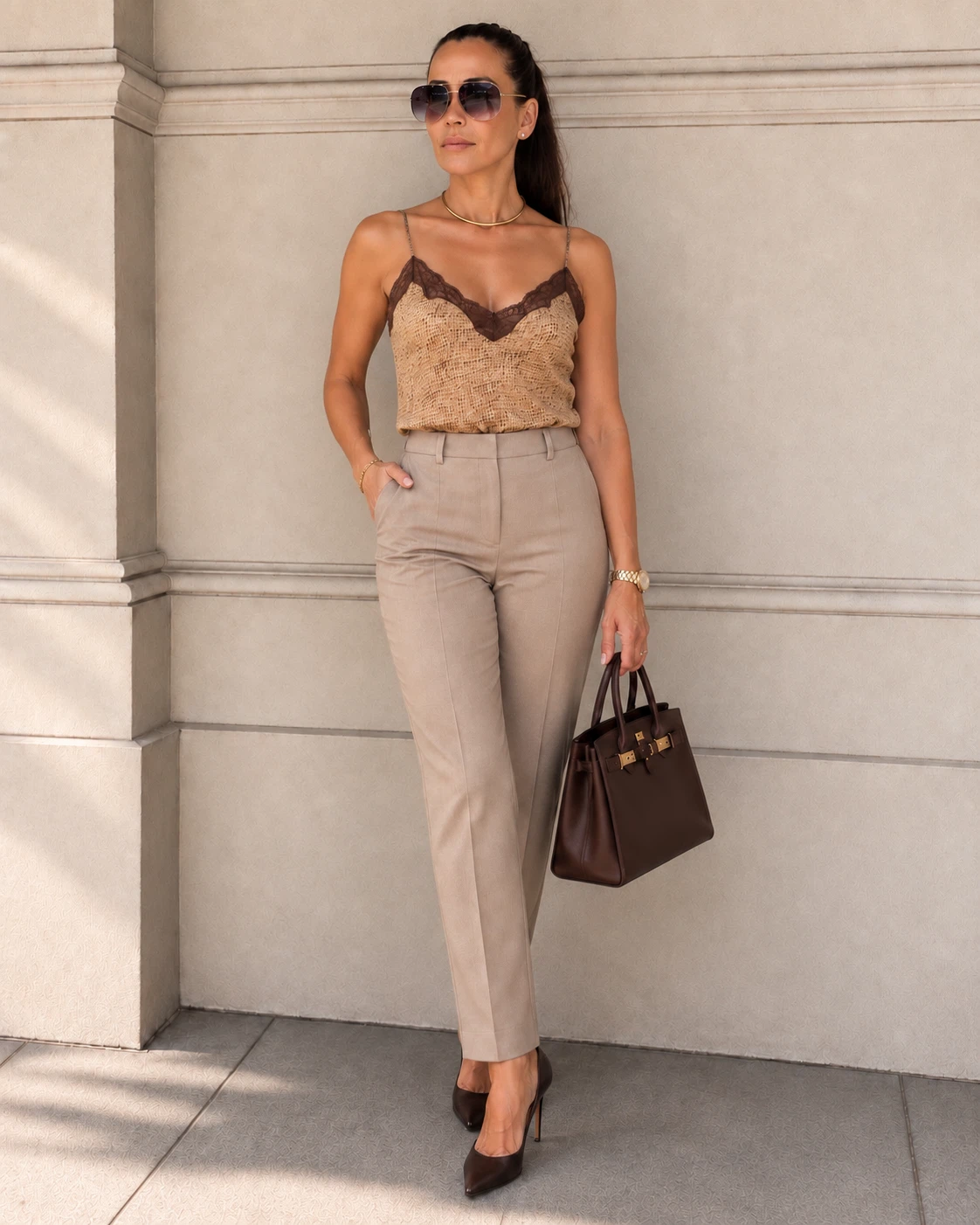 Vintage patterned camisole top - photo 3