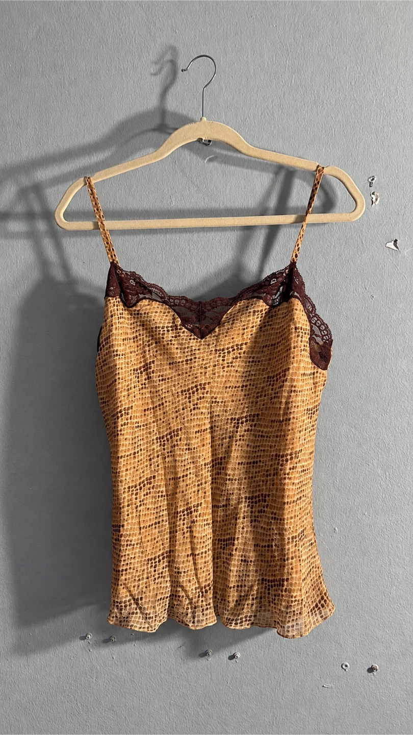 Vintage patterned camisole top - photo 4