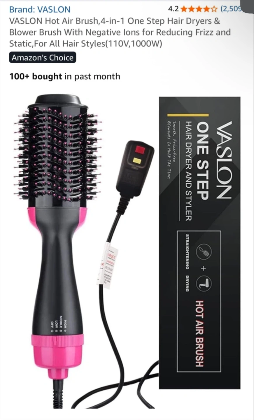 VASLON 4-in-1 Hot Air Brush