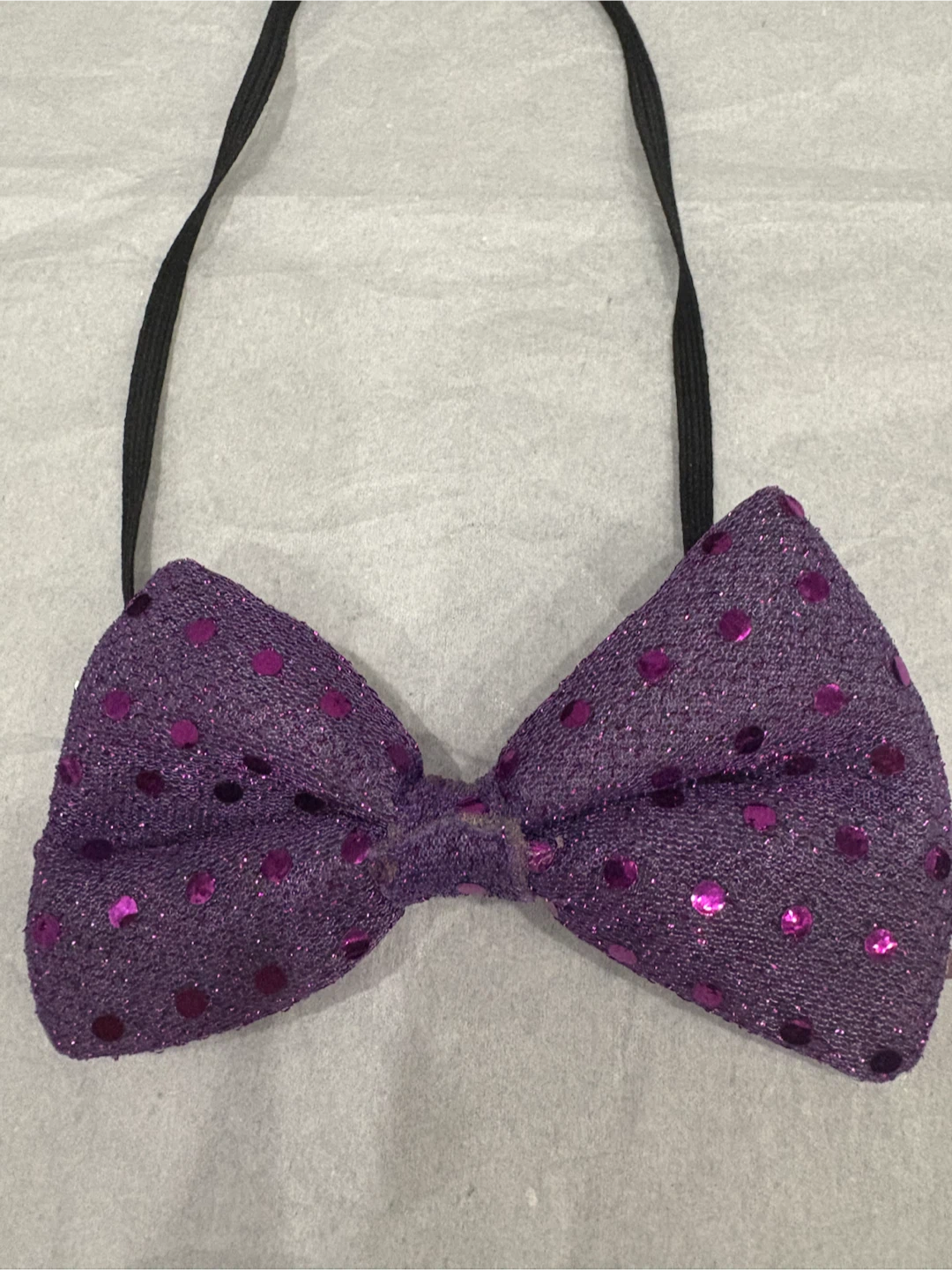 Purple Velvet Devil Tail and Bowtie Set - photo 2