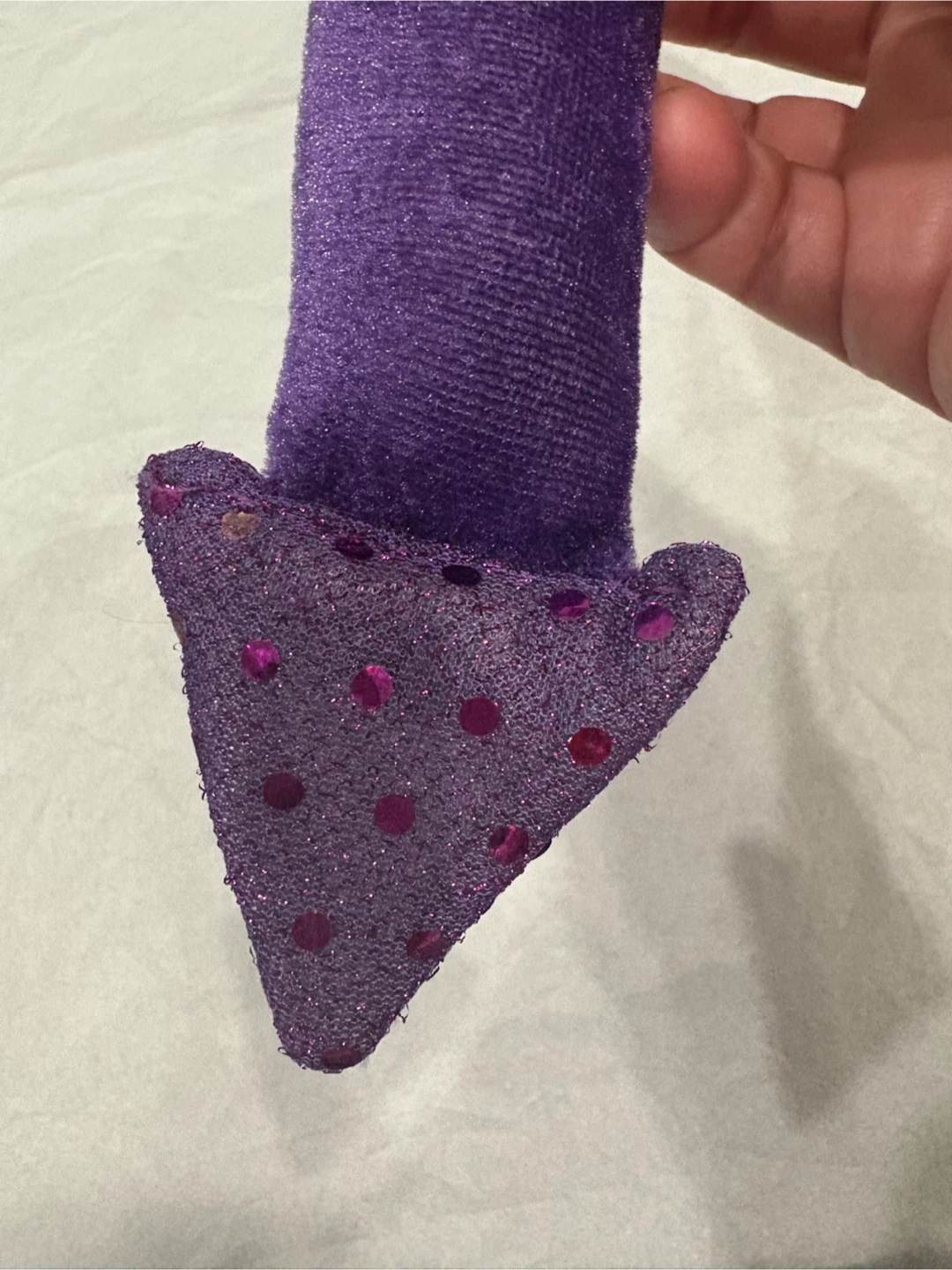 Purple Velvet Devil Tail and Bowtie Set - photo 4