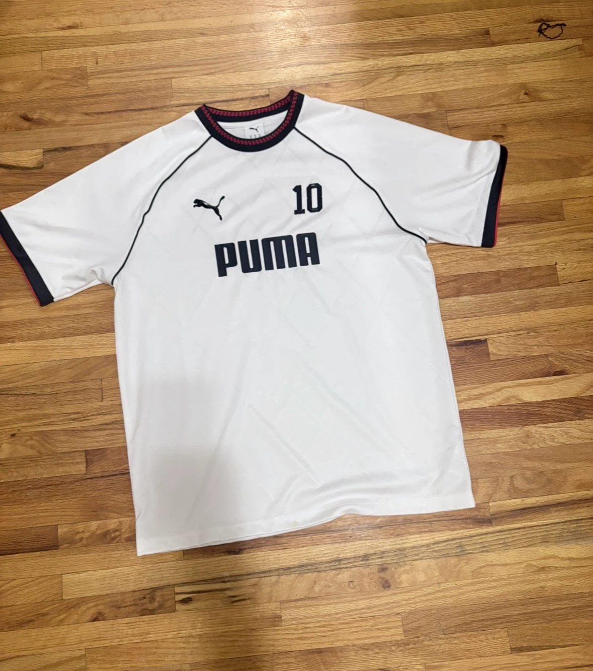 Puma White Jersey Number 10