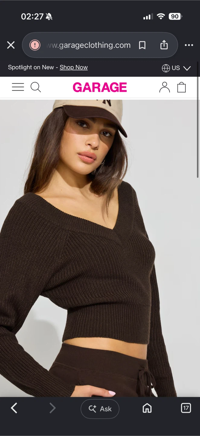 Garage Rylie Supersoft V-Neck Top Medium - photo 3