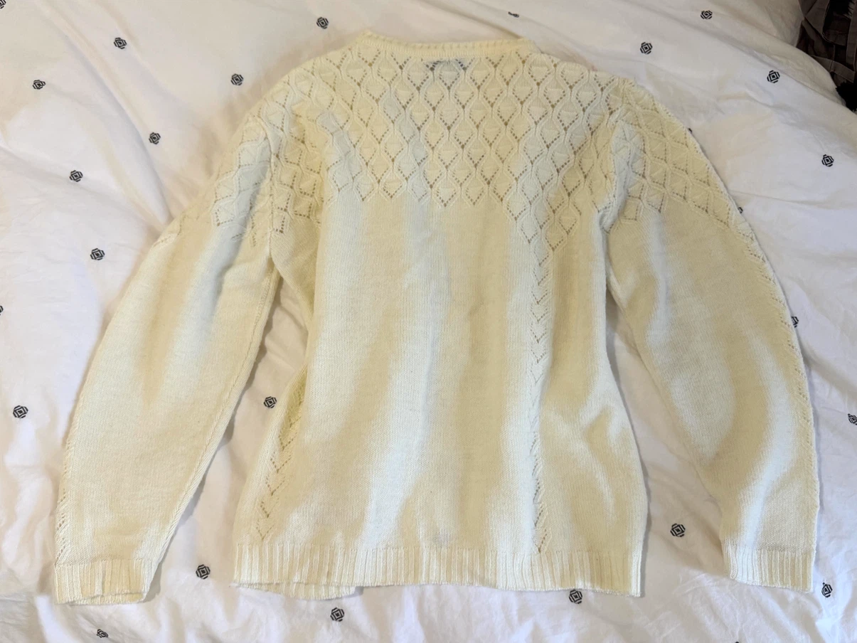 Cuddle Knit Cream Vintage Cardigan Medium