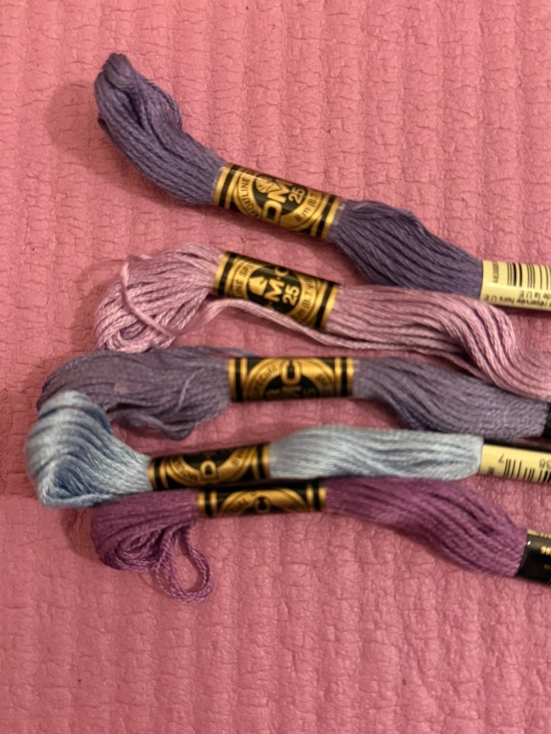NEW✨🏈Purple DMC Mouline Special Embroidery Floss - Set of 5