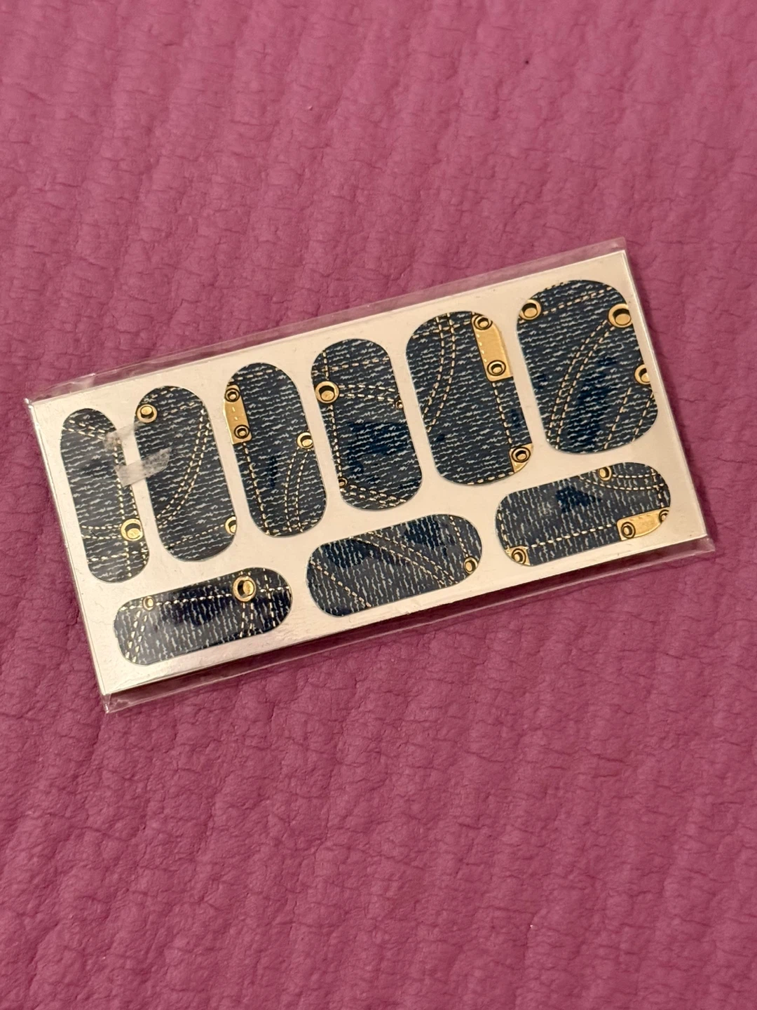 NEW✨🏈Denim Design Nail Polish Strips stickers