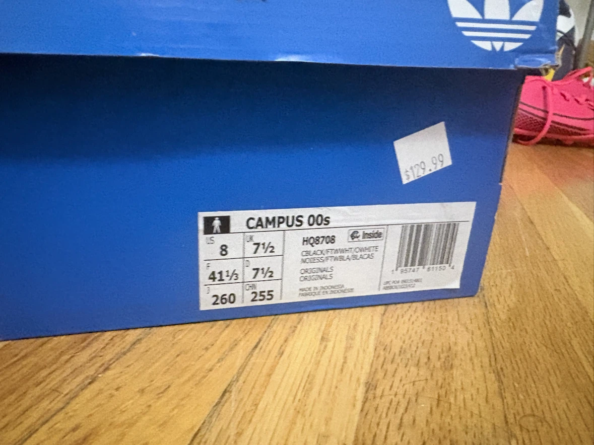 Adidas Campus 00s Black Sneakers - Size 8 US - photo 3