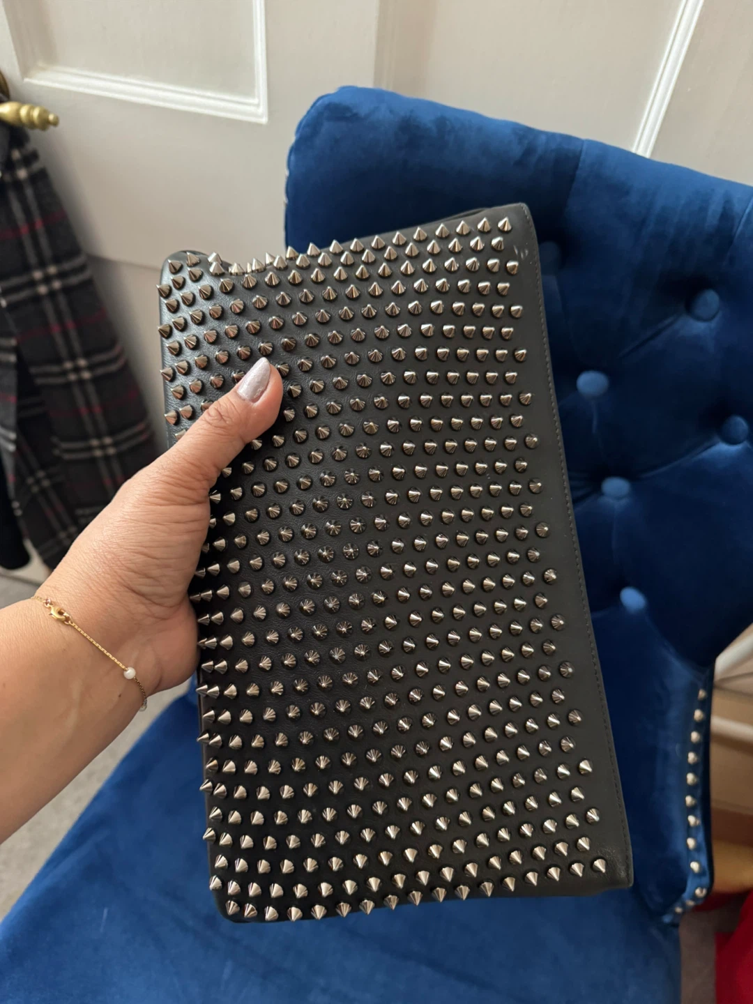 Christian Louboutin Spiked Clutch