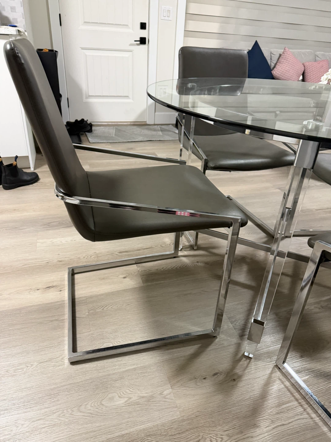 Glass Dining Table and 4 Chairs - photo 4