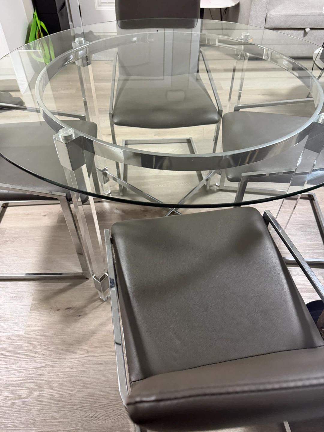 Glass Dining Table and 4 Chairs - photo 5