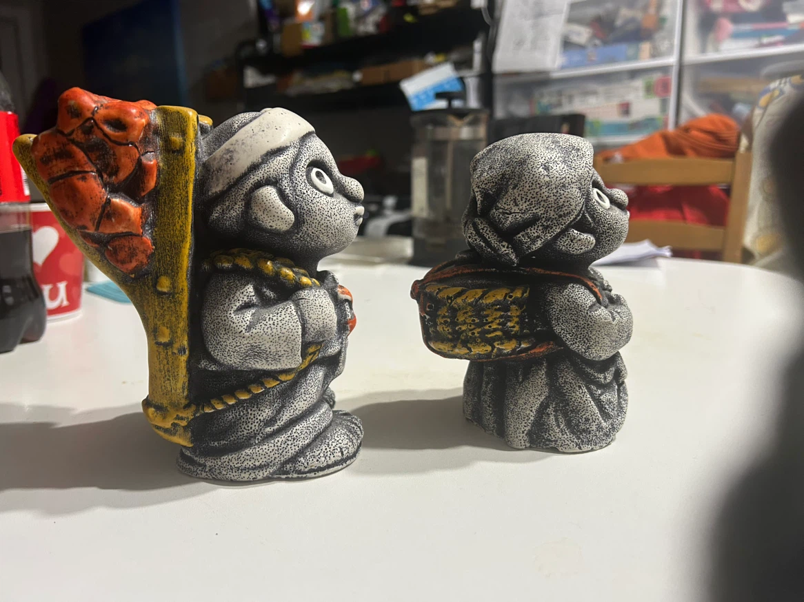 Vintage Ceramic Folk Couple Figurines - photo 2