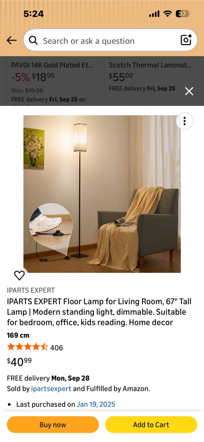 Floor Lamp for Living Room - photo 2