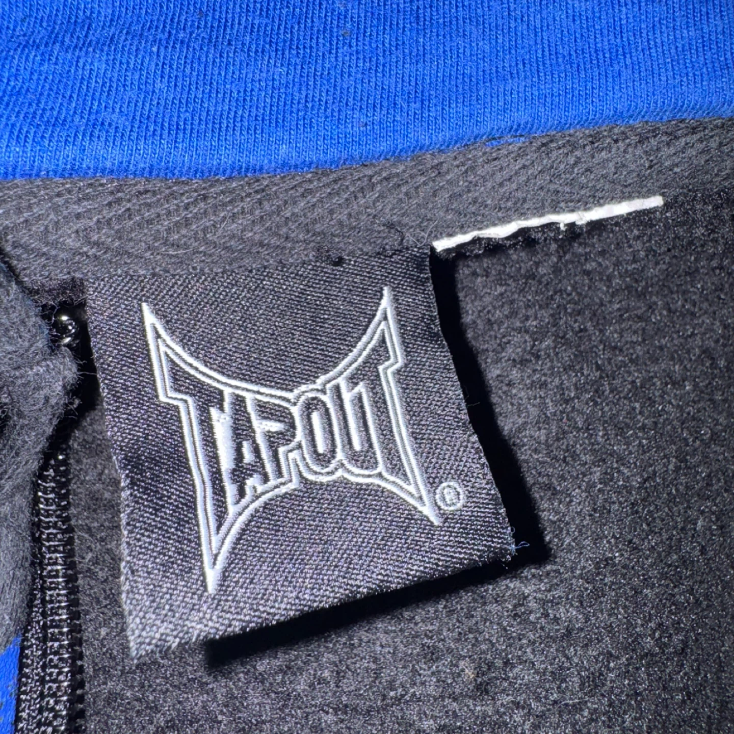 Tapout Full-Zip Hoodie Black and Blue - photo 2