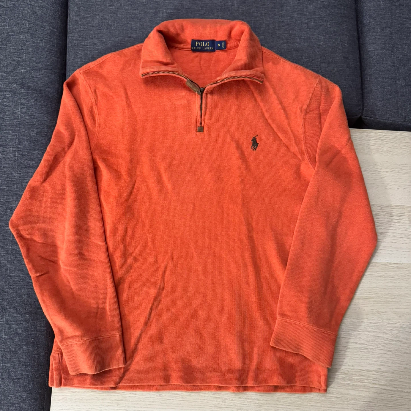 Polo Ralph Lauren Half-Zip Sweater - Orange, Small
