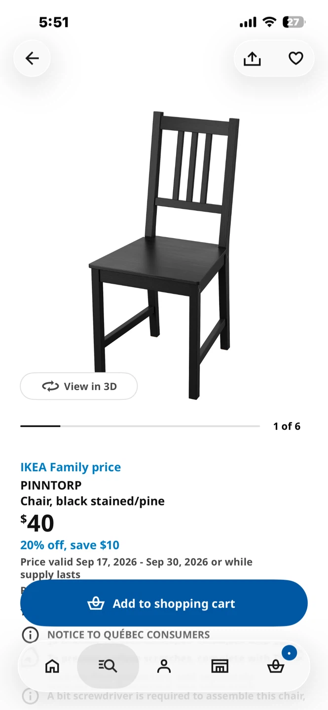 IKEA PINNTORP chair - photo 2