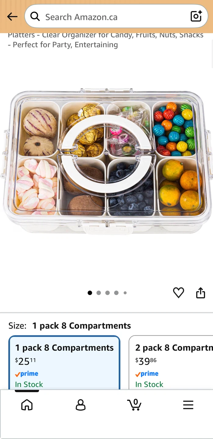 Clear Food Organizer with 8 Compartments - photo 4