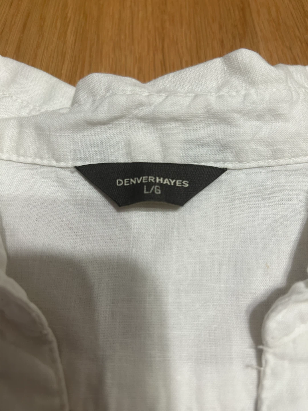 Denver Hayes White Linen Blend Shirt - photo 2
