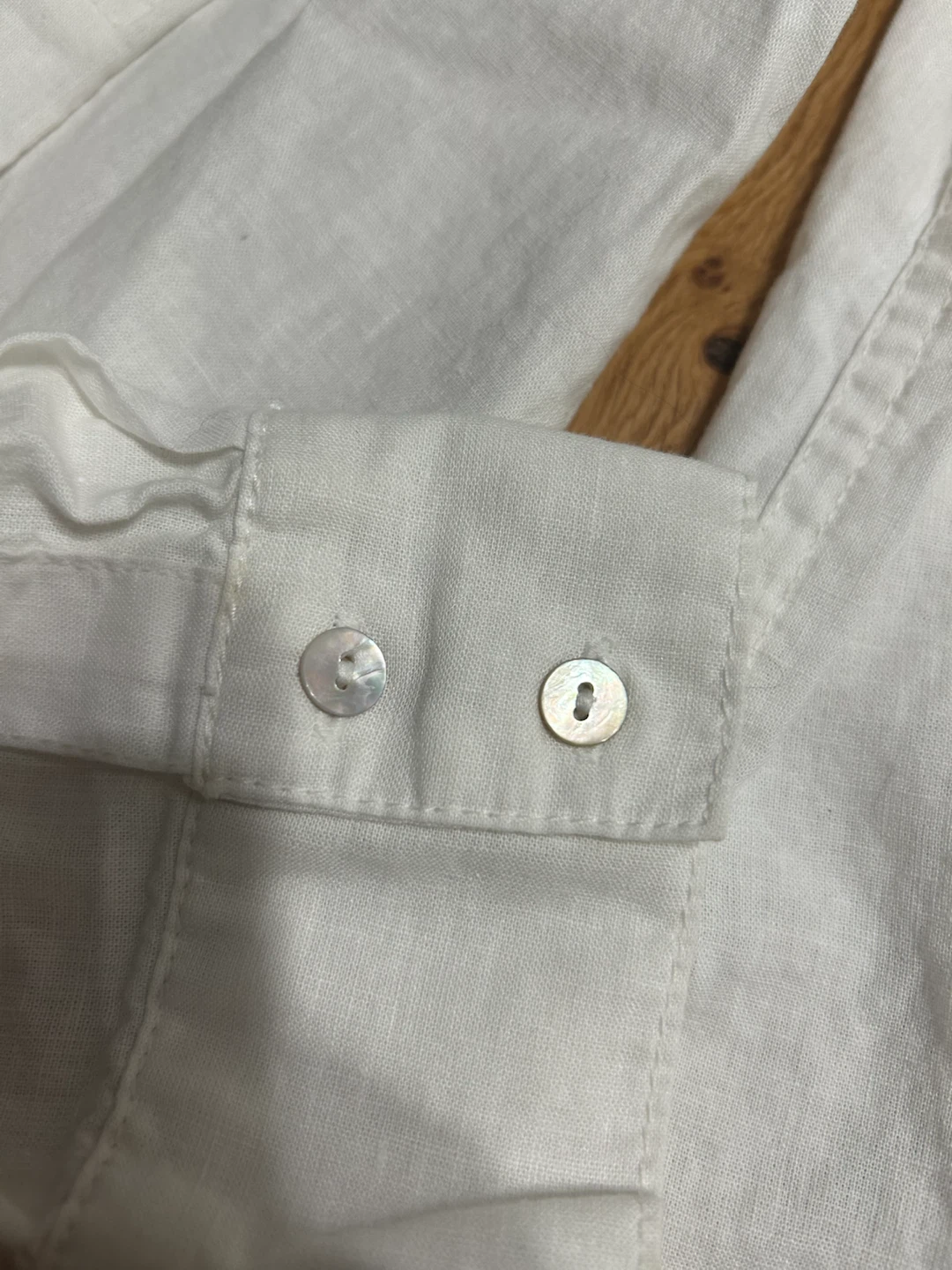 Denver Hayes White Linen Blend Shirt - photo 4