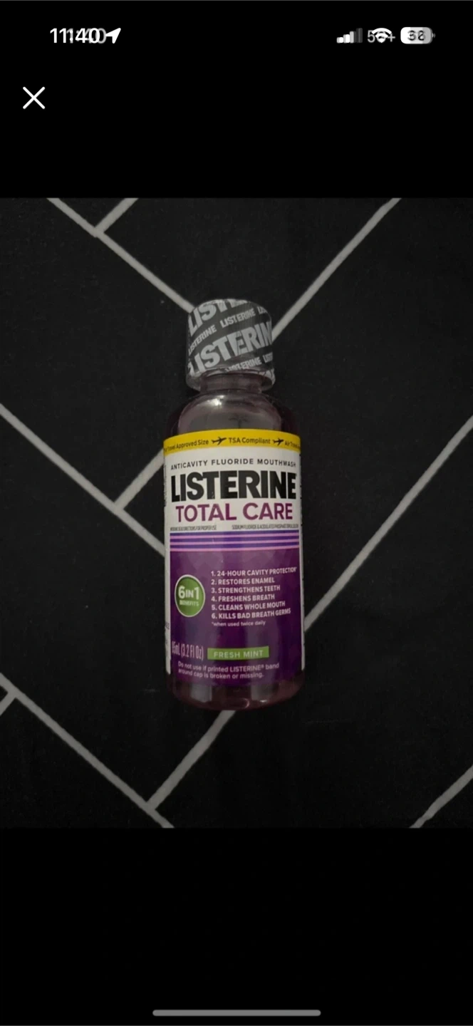 Listerine Total Care Fresh Mint Mouthwash 3.2 fl oz🏈