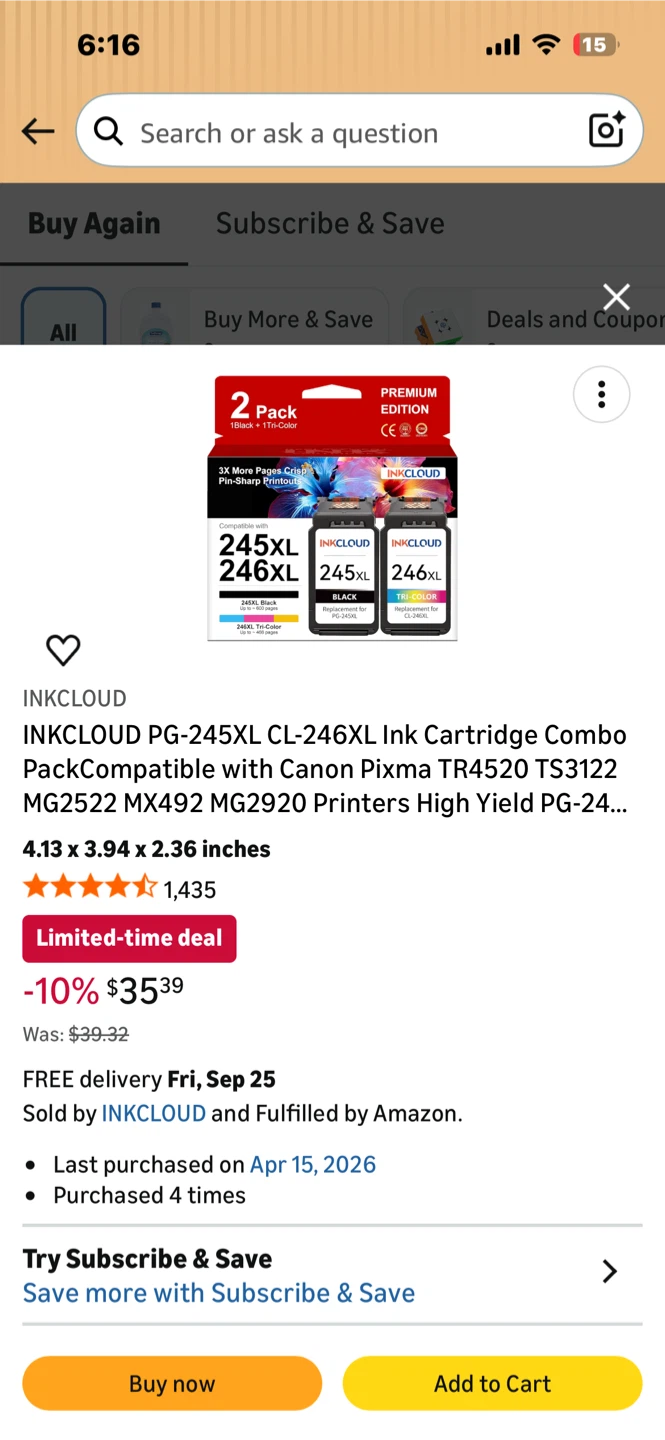 Canon PIXMA TR4527 Printer with Ink and Paper - photo 5