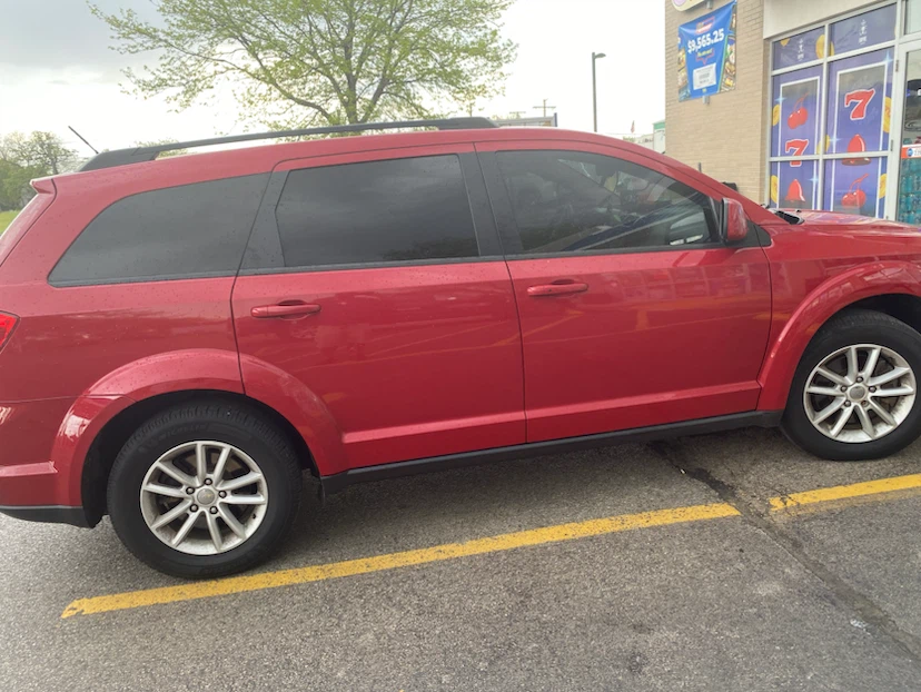Red Dodge Journey SUV