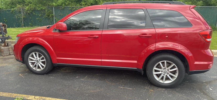 Red Dodge Journey SUV - photo 2