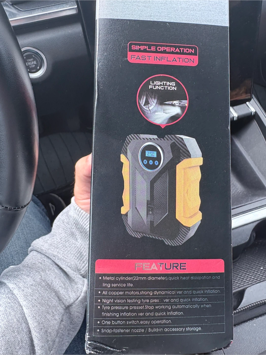 CarSun C1399-1 Portable Digital Tire Inflator - photo 4
