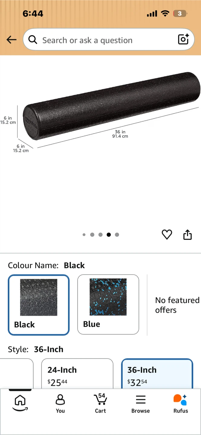 AmazonBasics High-Density Foam Roller - photo 2