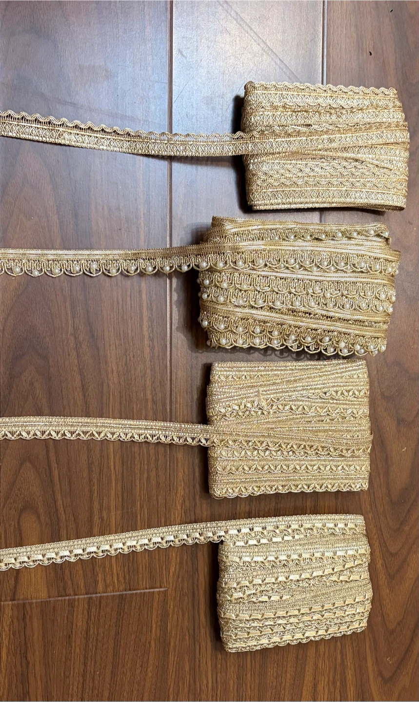 Gold Decorative Trims $10 each (12 metres and 9 metres)