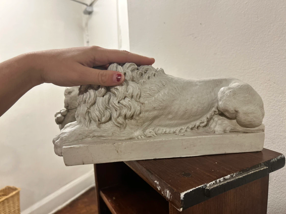 Vintage Lion Bookends - photo 3