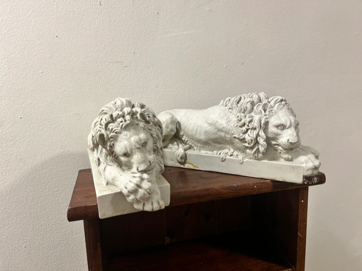 Vintage Lion Bookends - photo 4