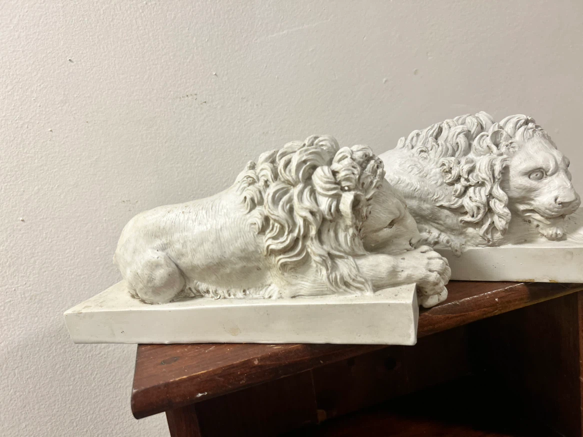Vintage Lion Bookends - photo 5