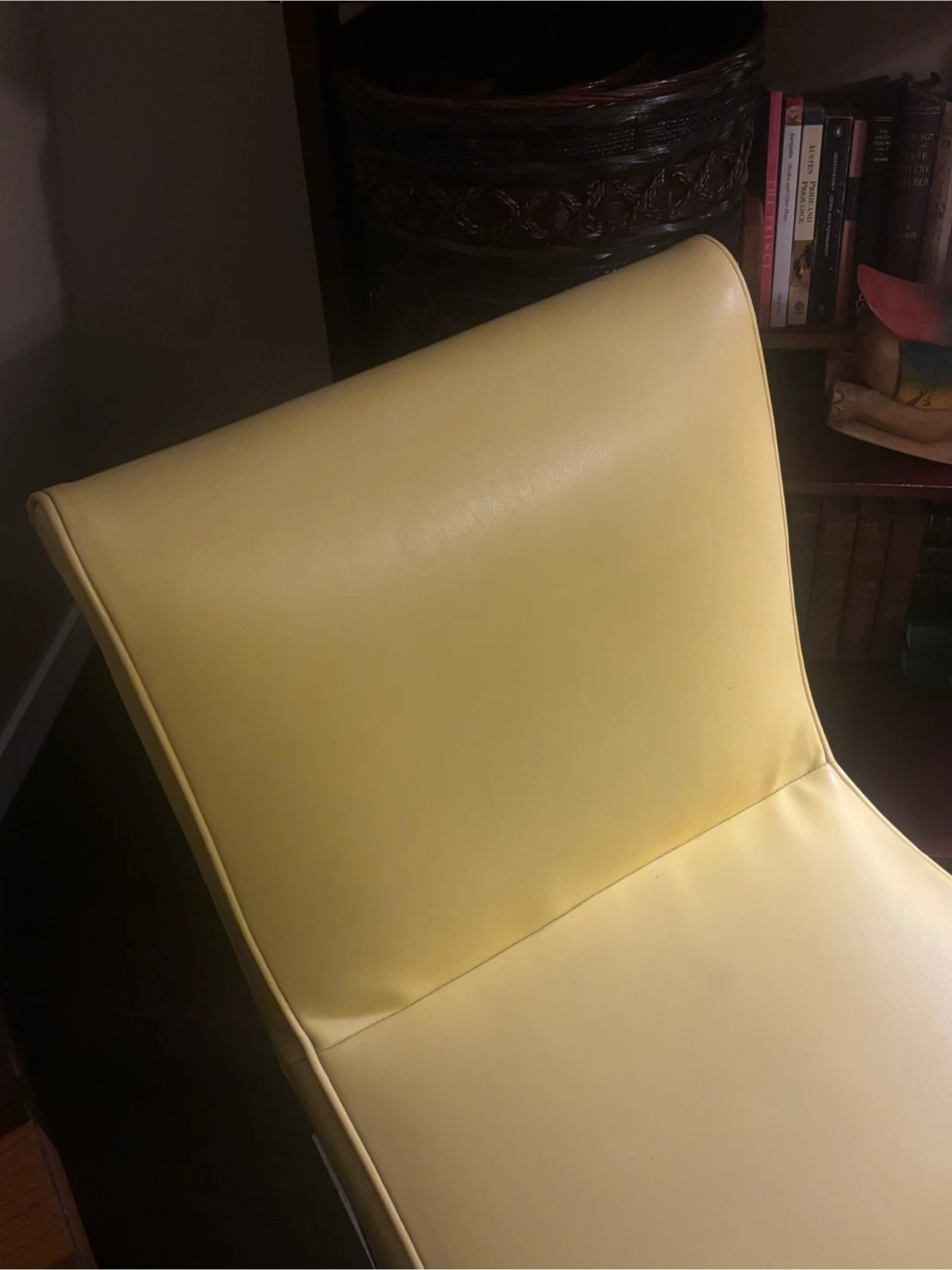 Mid-Century mcm Yellow Chrome Cantilever Chairs custom - photo 4