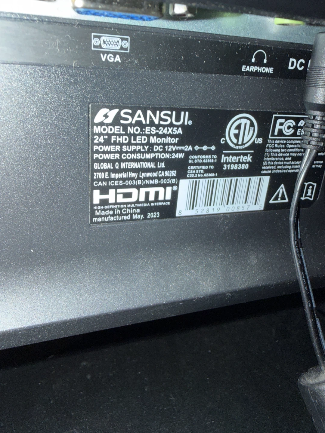 Sansui Computer Monitor - photo 2