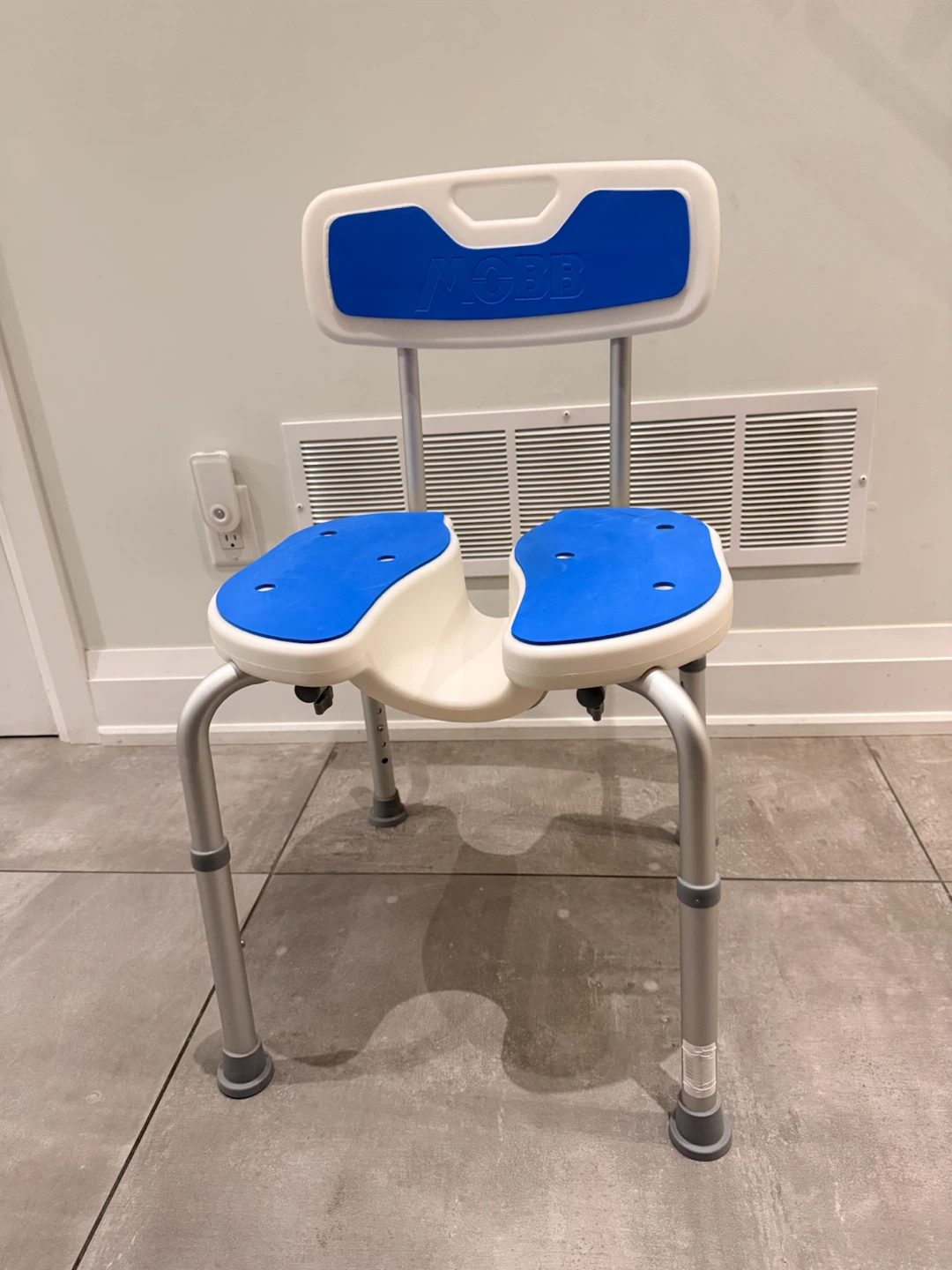 MOBB Shower Chair with Cutout Seat